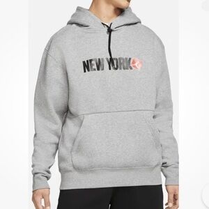 Nike Air Jordan NEW YORK CITY Pullover Mens Hoodie Gray Size Medium
